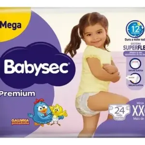 Pacote Fralda Galinha Pintadinha Premium Xxg 24 Unidades Babysec
