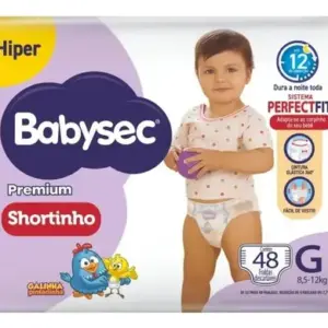 Fralda Infantil Premium Shortinho Hiper G 1x48 Babysec