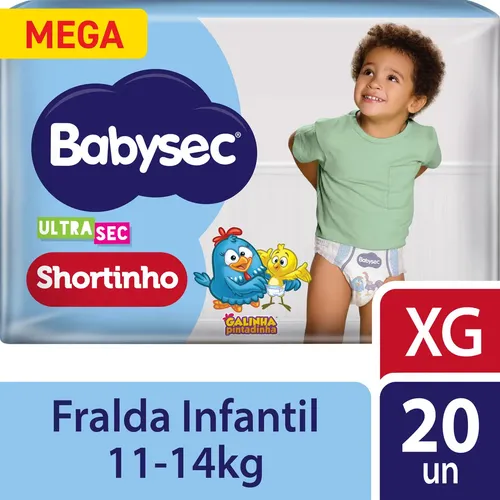 FRALDA BABYSEC ULTRA SEC SHORTINHO MEGA XG 6X20