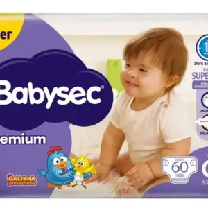 Fralda Babysec Galinha Pintadinha Premium Hiper G 60 Un