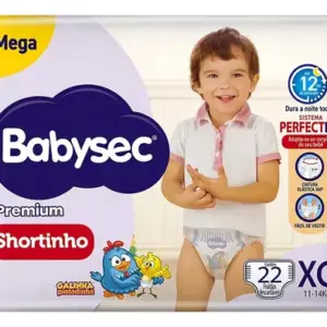 Fralda Babysec Galinha Pintadinha Shortinho Mega Xg - 22 Un