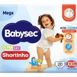 Fralda Babysec Ultrasec Shortinho Mega Tamanho Xxg 20
