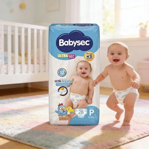 Fraldas Babysec Ultrasec P X 28 Unidades