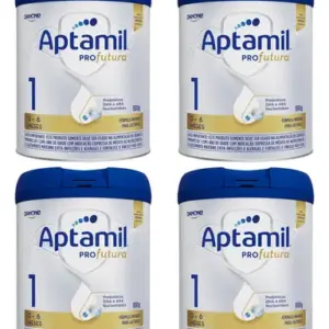 Fórmula infantil em pó sem glúten Danone Aptamil Profutura 1 em lata - Kit de 4 de 800g - 0 a 6 meses