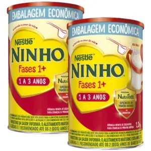 Kit C/ 2 Fórmulas Infantil Em Pó Leite Ninho Fases 1+ 1.2kg