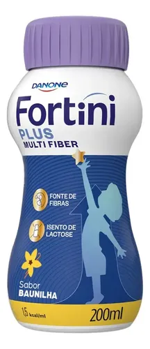 Suplemento Alimentar Infantil Multi Fiber Sabor Baunilha 200ml Fortini