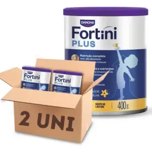 Fortini Plus Sabor Baunilha 400g Kit 2 Suplemento Alimentar