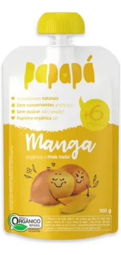 Papinha Orgânica 100g Papapá - Manga