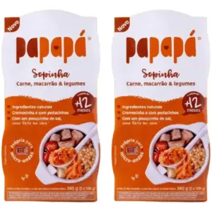 Sopinha Papapá Carne, Macarrão E Legumes 12 Meses+
