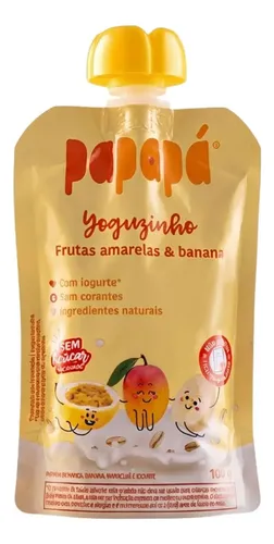 Papinha Yoguzinho De Frutas Amarelas E Banana 100g - Papapá
