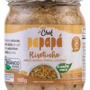 Risotinho Orgânico Papapá Arroz Quinoa Frango Legumes 180g