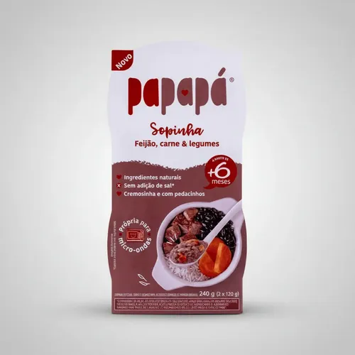 Sopinha Papapá De Feijão, Carne E Legumes 240g