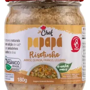 Papinha Risotinho Arroz Quinoa Frango Papapá 180g Orgânico