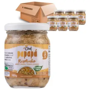 Kit 6 Risotinho Orgânico Papapá Arroz Quinoa Frango Leg 180g