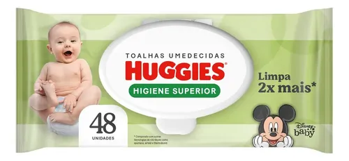 Huggies Lenços Umedecidos Higiene Superior Limpam 2x Mais 48 Un