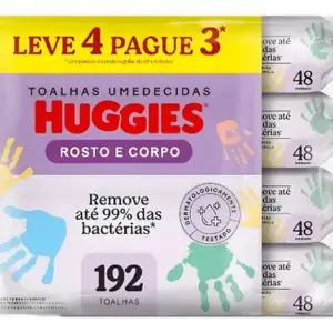 Lenço Umedecido Toalha Umedecida Huggies Leve 4 Pague 3