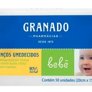 Lenços Umedecidos Tradicional Bebê 50 Unidades Granado