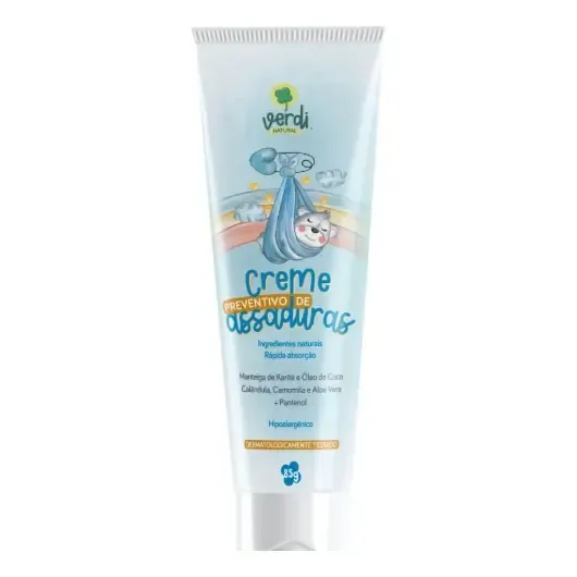 Creme Preventivo Assaduras Bebê Verdi Natural 85g