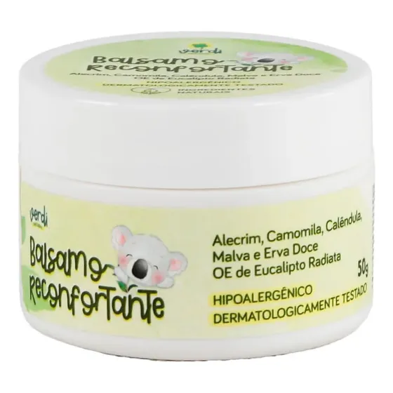 Bálsamo Reconfortante Vegano Alívio Bebês Verdi Natural 50g