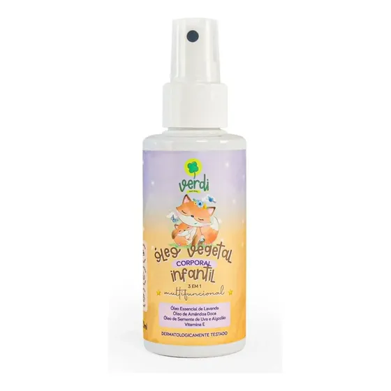 Óleo Vegetal Corporal Bebe Infantil Verdi Natural Vegano
