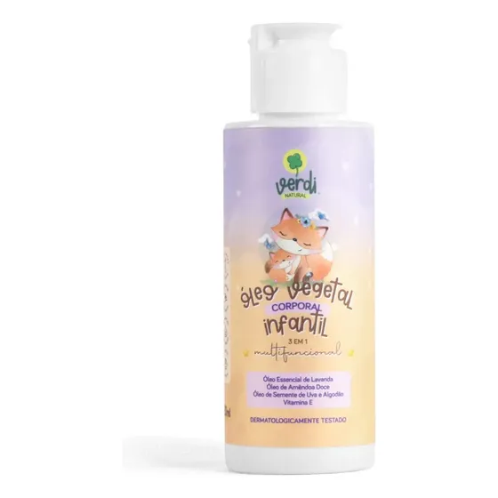 Óleo Vegetal Corporal Infantil Vegano Verdi Natural ® 120ml