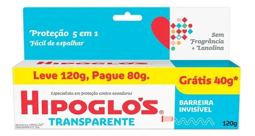 Hipoglós Transparente Leve 120g Pague 80g