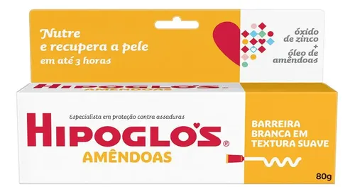 Creme Preventivo Contra Assaduras Hipoglós Amêndoas 80g