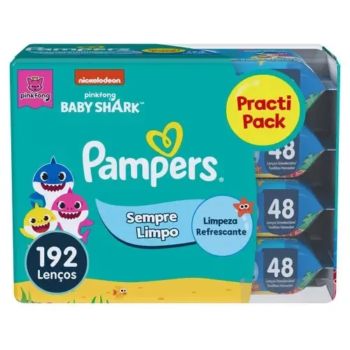 Lenços Umedecidos Pampers Sempre Limpo 192 Un