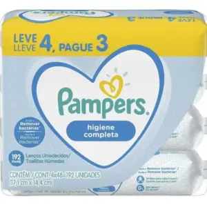 Lenço Umedecido Leve 4 Pague 3 Pampers