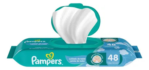 Lenços Pampers Cuidado de Bebê 48 Unidades